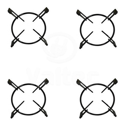 Trempe Grade Grelha Fogão Cooktop Fischer (4 Peças) Original