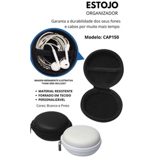 Capa Bag estojo para Guardar fones de ouvido e Cabo Usb