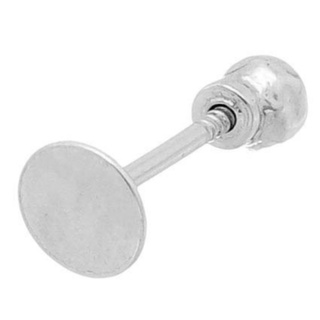 Piercing Labret Reto - Prata 925(legítima) - Medalha