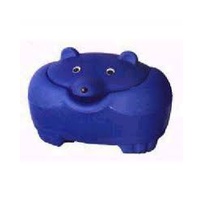 Baú Urso Azul Organizador de Brinquedos, Armazenamento e Organização, Quarto de Criança e Bebê.