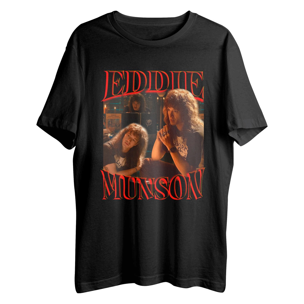 Camiseta Algodão Unissex Tshirt Eddie Munson tranger Things 4