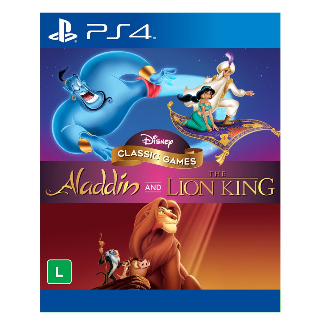 Disney Classic Games Aladdin And The Lion King - PS4 | Shopee Brasil