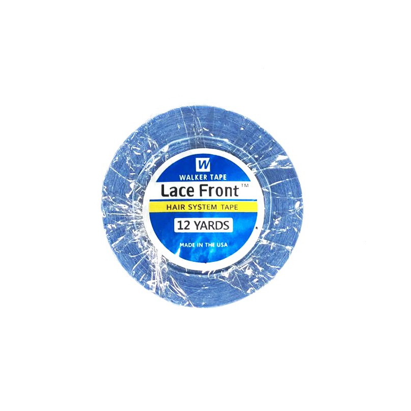 Fita Adesiva Azul Para Lace / Front 12 M x 1,3 cm de Largura Dupla Face Para Próteses capilar E Mega Hair Walker Tape