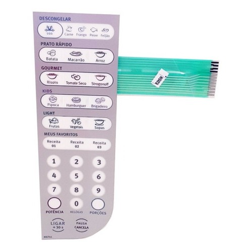 Membrana Painel Eletrolux Mef41  Microondas Electr