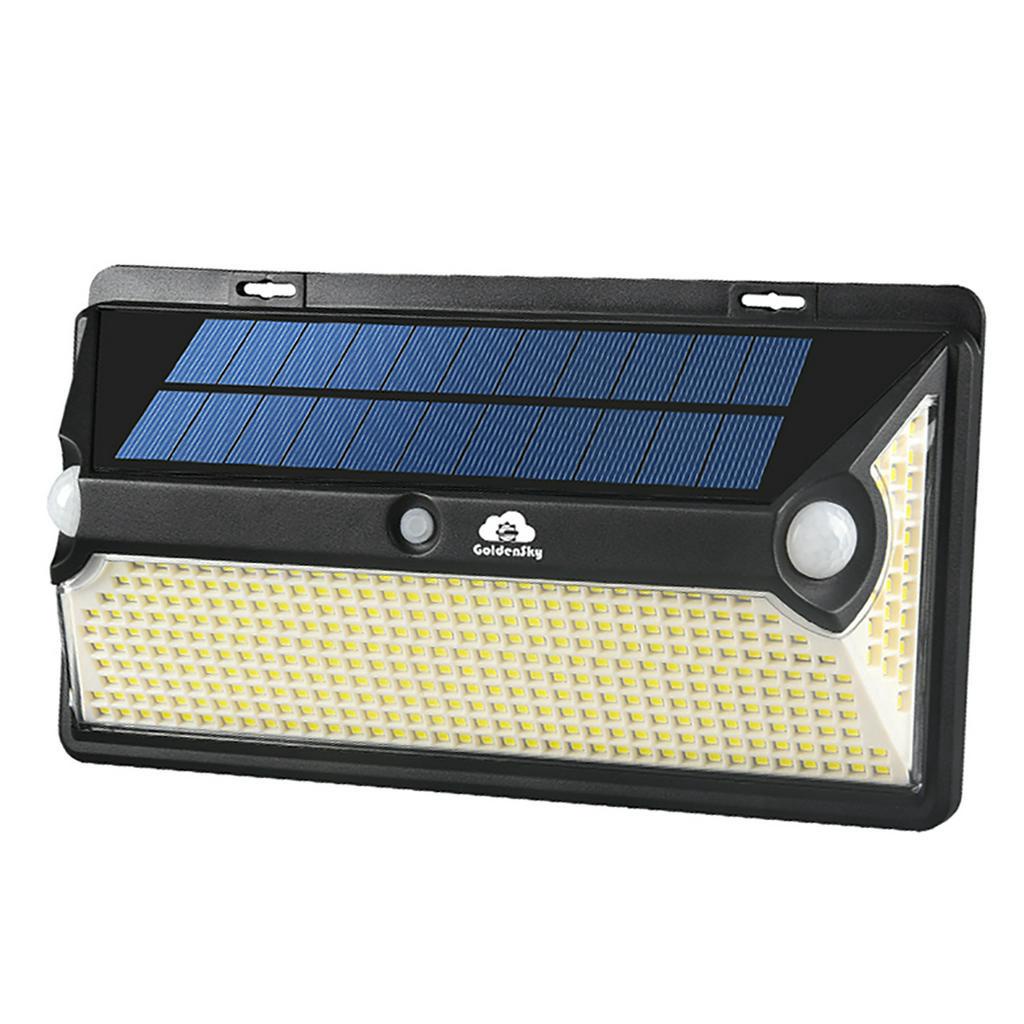 Luminária Solar Parede 378 Led Com 3 Funções  Sensor Presença em Oferta na Shopee