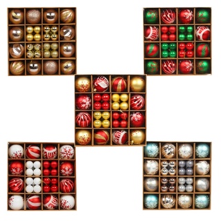 XI 44 Pacote De Enfeites De Natal Conjunto Decorativos Inquebráveis Para Pendurar