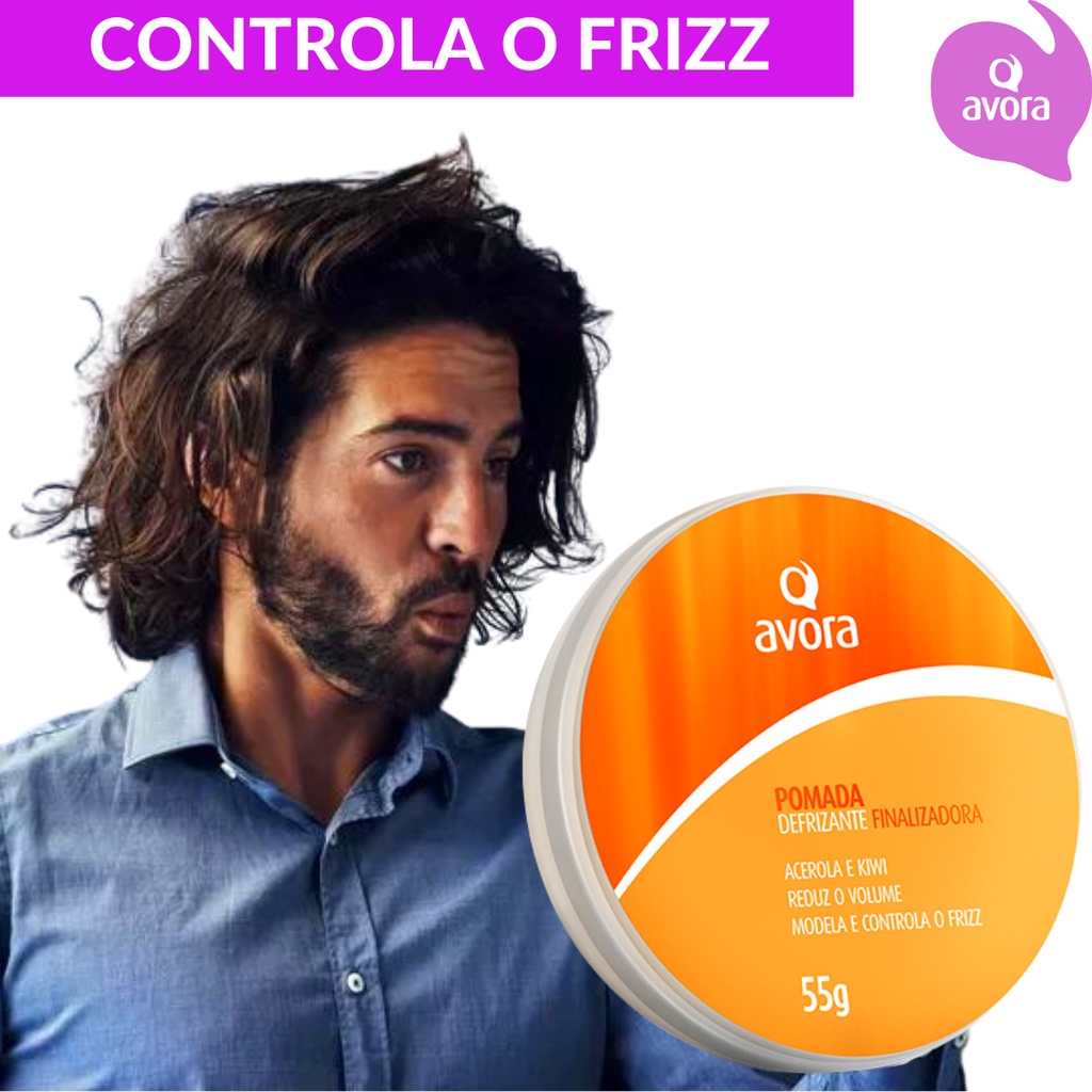 POMADA DEFRIZANTE MODELADORA para efeito sem FRIZZ e sem volume