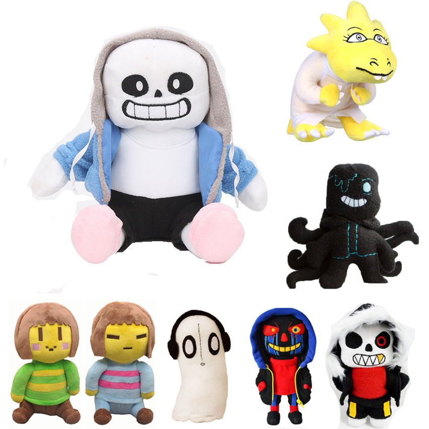 Undertale Brinquedo De Pelúcia Boneco Sans Papyrus Frisk Chara Temmie Brinquedos Para Crianças