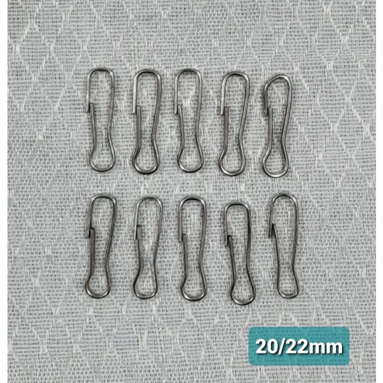 Mosquetão 20/22mm - 10 unidades