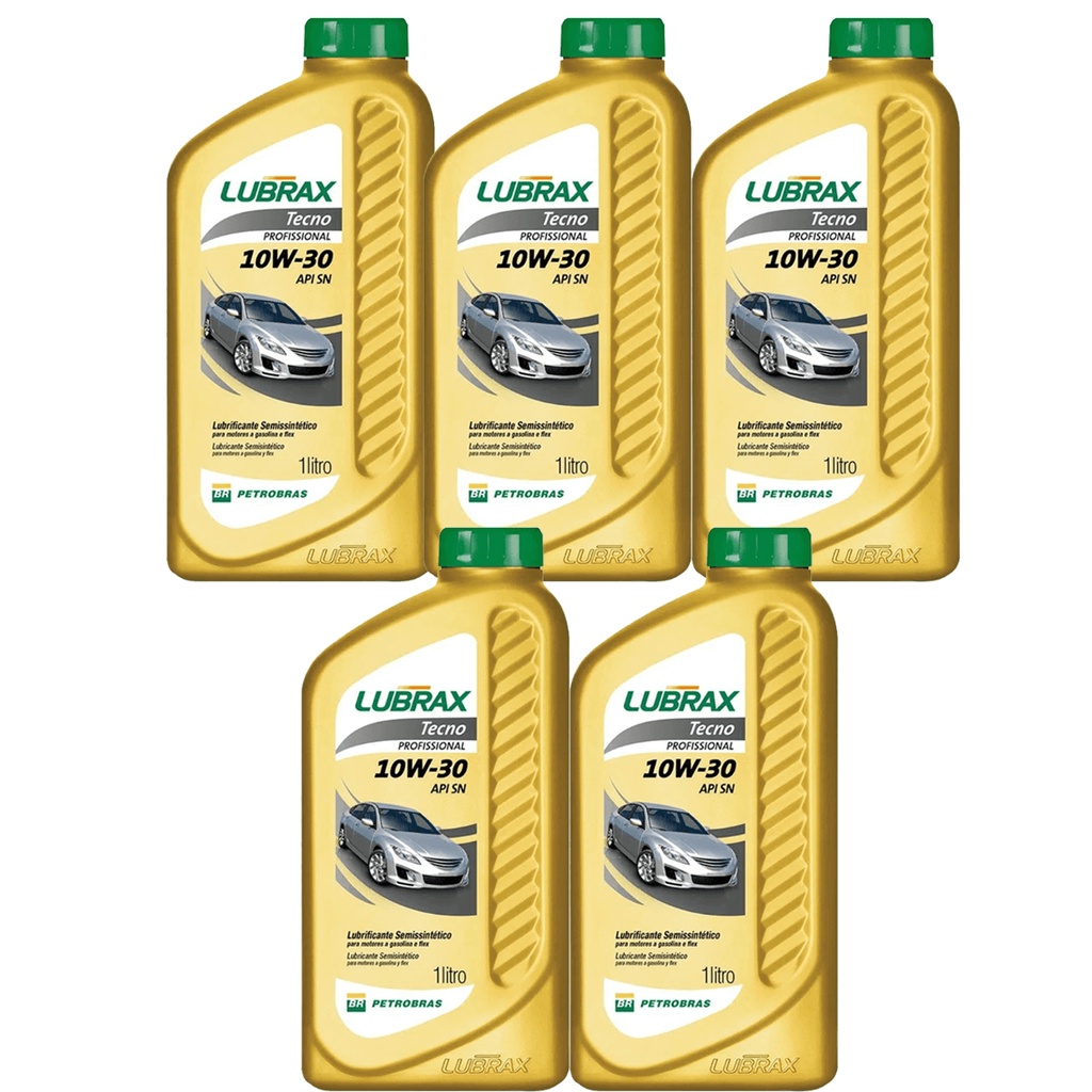 5 Oleo Motor Lubrax Tecno 10w30 Semissintético