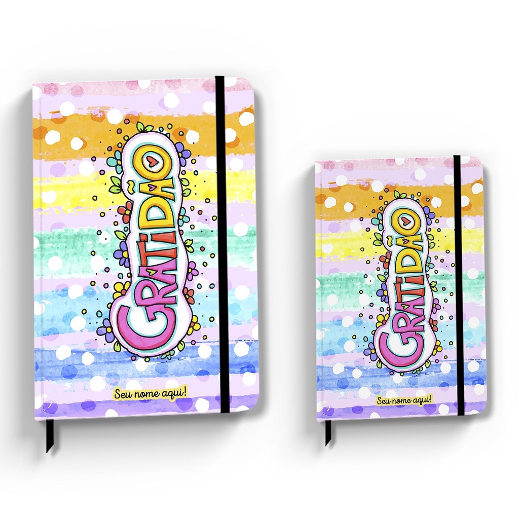 Kit 2 Cadernetas Sketchbook Tipo Moleskine Folhas Lisa Com Nome