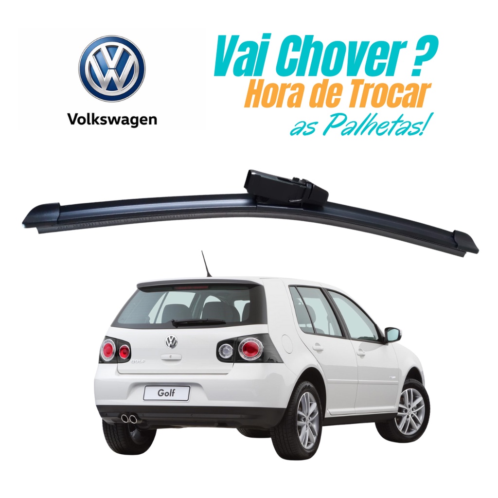 Palheta para Limpador de Parabrisa Traseiro para Golf G4 Sportline 2008 2009 2010 2011 2012 Silicone