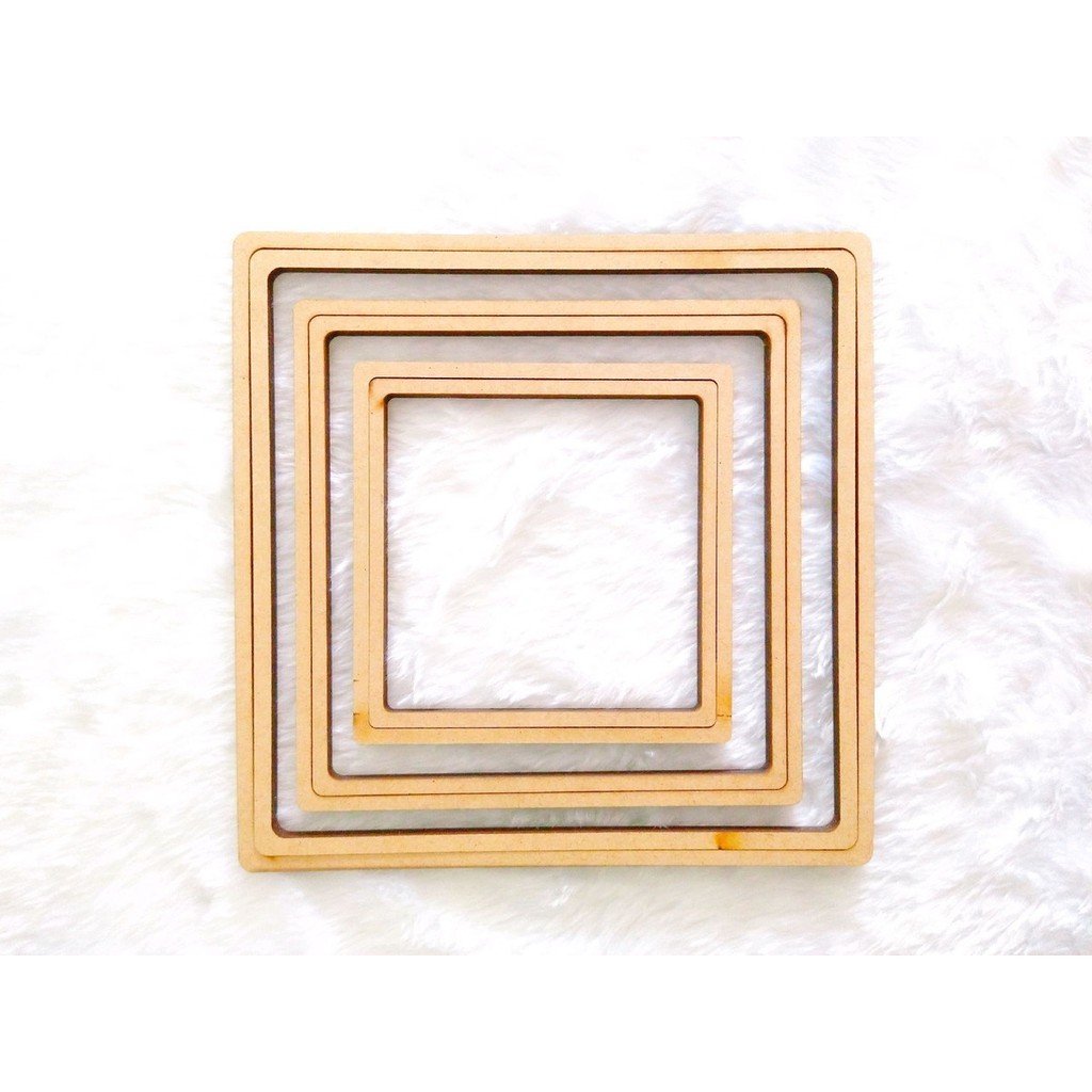 KIT Bastidores QUADRADOS de 8cm Para EMOLDURAR SEU BORDADO 8cm em Oferta na Shopee