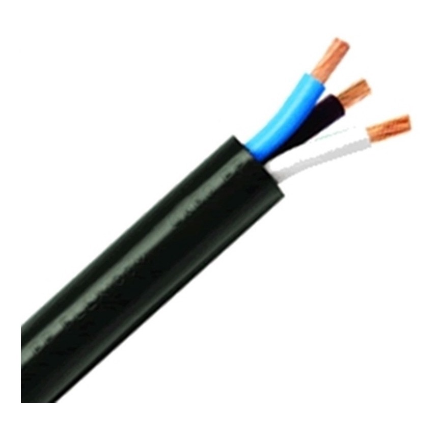 Cabo Pp Flexivel 3 Vias Rolo Com 50 Metros 3x1,5mm