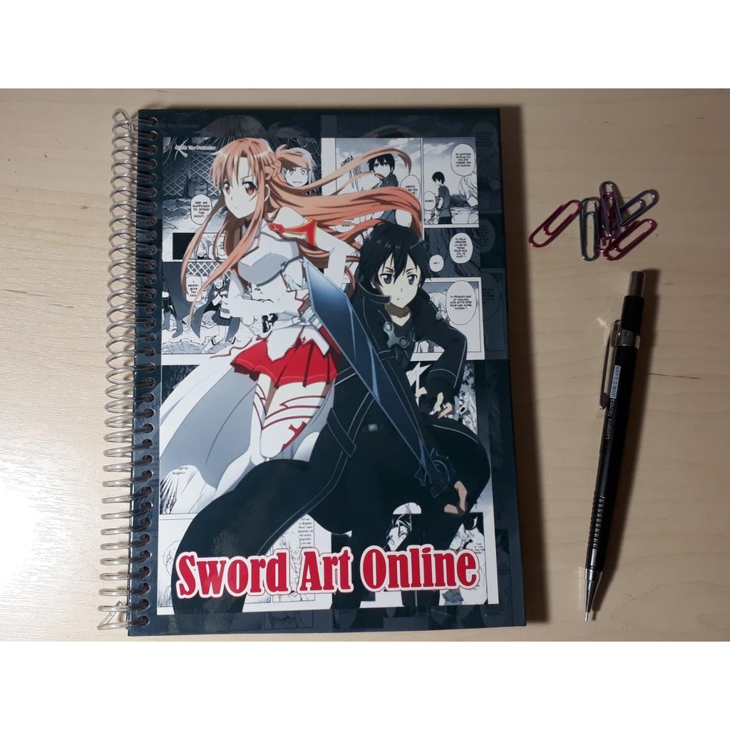 Caderno Personalizado Sword Art Online - Série Anime