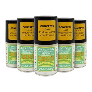 Kit 5 Concreto Para Unhas Cresça Fortaleça Hidrate Top Beauty