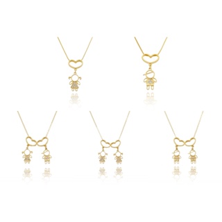 Colar Gargantilha Filhos Filha Banhado Ouro 18k com Garantia em Oferta na Shopee