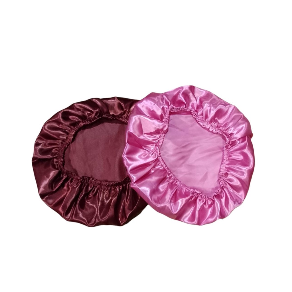 Kit c / 12 Touca Toca Cetim Seda Usar no Banho Anti Frizz no Cabelo