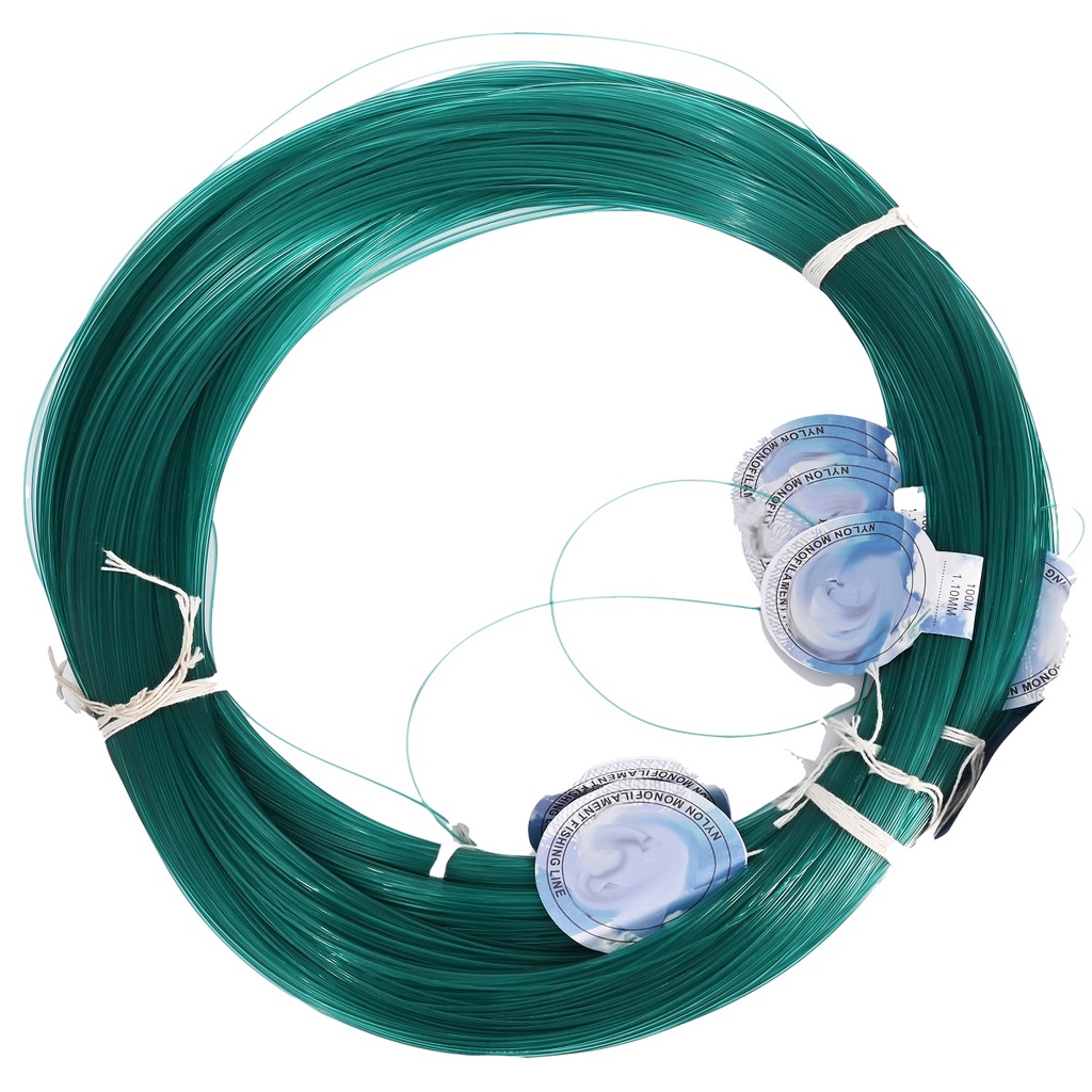 Linha Nylon Monofilamento Pesca Meada 1,40mm 140mm Verde 100 Metros