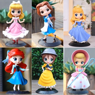 39 Estilo 14cm Q Versão Princesa Branca De Neve Elsa Anna Rapunzel Jasmim Cinderela Sofia Ariel Mulan Alice Arale Figuras De Ação Em PVC Brinquedos Bonecos Modelo Presentes em Oferta na Shopee