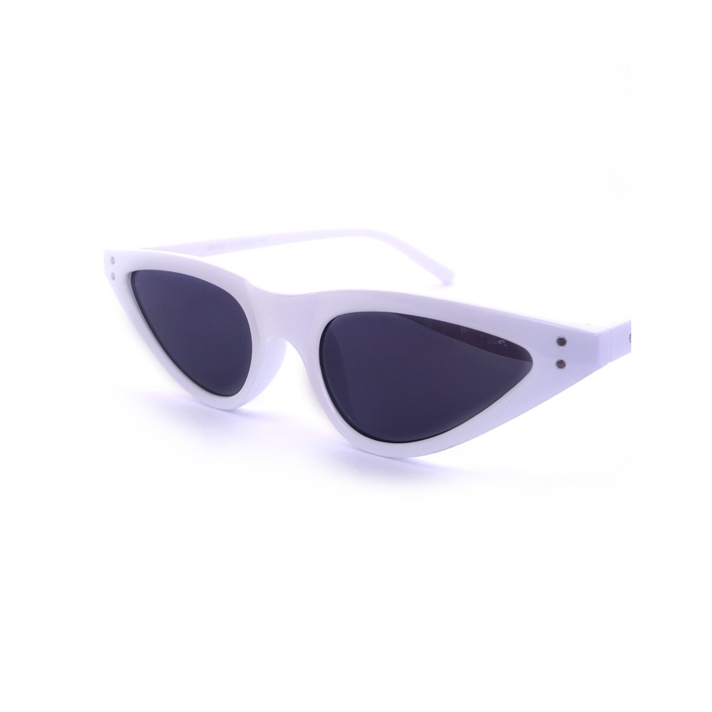 Óculos De Sol Feminino Gatinho Proteção UV Retro Olho De Gato Gatinha Vintage M04 Branco