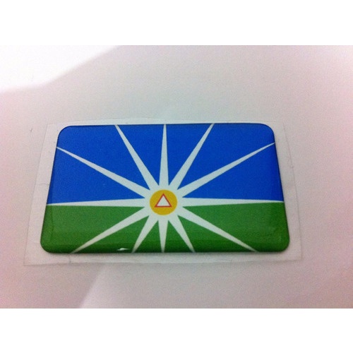 Adesivo Resinado Da Bandeira Da Cidade De Uberlândia (mg)
