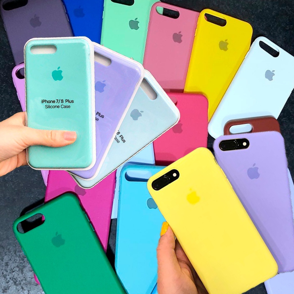 Capa Capinha IPhone 7 Plus / 8 Plus Silicone Interior Aveludado