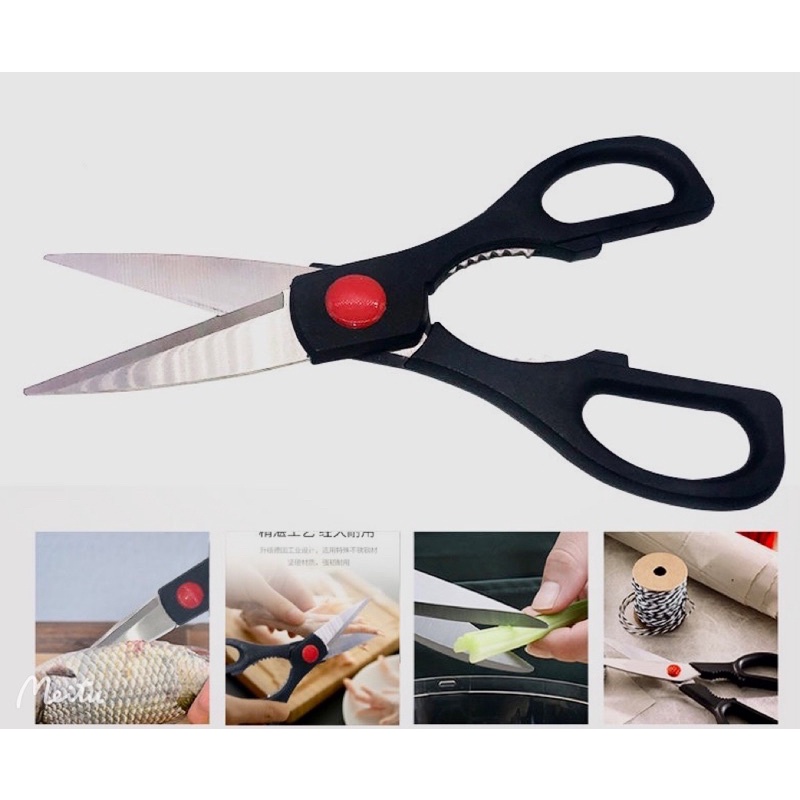 Tesoura Grande para Cortar Frangos Peixes Chester de Cozinha com Abridor de Garrafa Quebra Nozes Noses Cortar Melhor em Oferta na Shopee