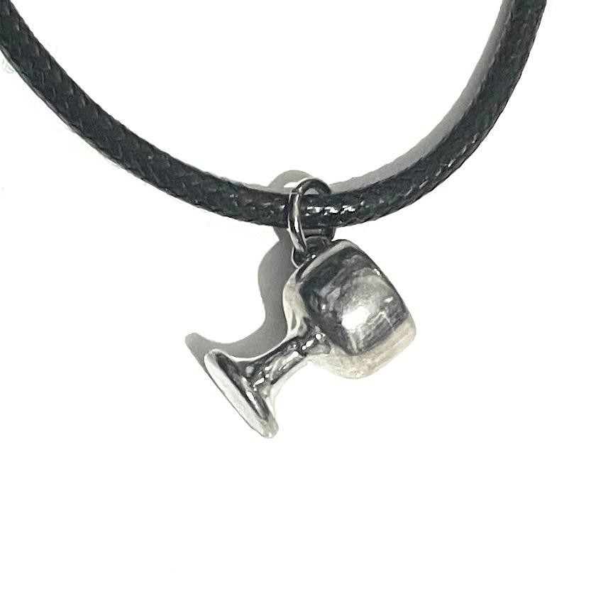 Colar Pingente taça ciganos pomba gira Umbanda Candomblé Metal MGT01