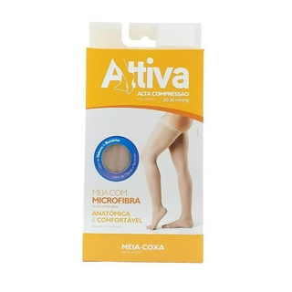 Meia Elástica 7/8 Meia Coxa Alta compressão 20-30 Sigvaris Attiva Prevenção Varizes Pós operatorio Parto Usada Na Gravidez