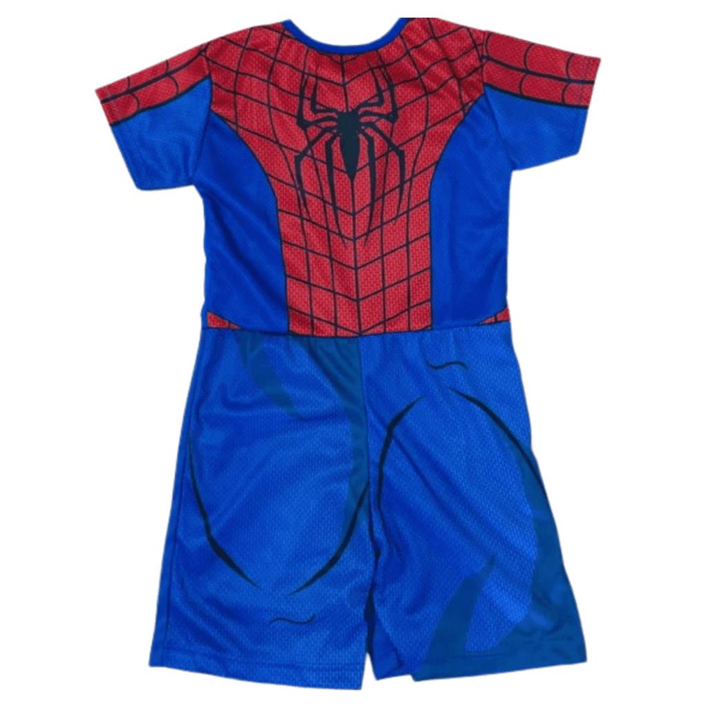 Fantasia Infantil Roupa Homem Aranha Curto Vingadores Herois | Shopee ...
