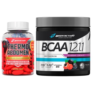 Kit Thermo Abdomen 60 Comp + Bcaa 12:1:1 Bodyaction