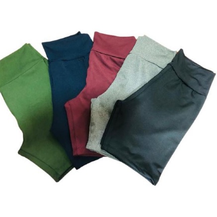 KIT 2 Short Fitness Para Yoga Crossfit ou Ginastica Crossfit Roupa Feminina Legging Liso Bermuda