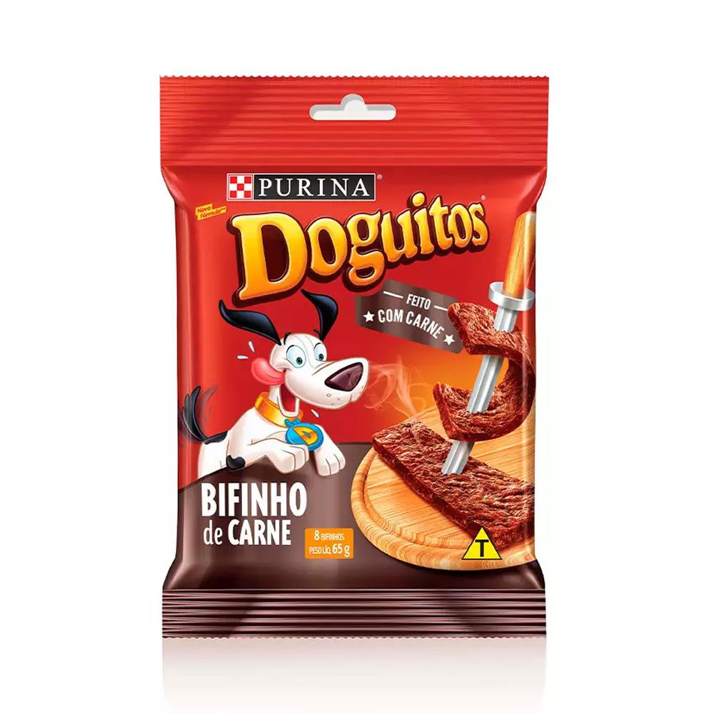 Kit 6un Doguitos Bifinho Carne 65g - Pets