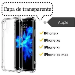 Capa Capinha IPhone X Xs Max Xr TPU Transparente Anti Impacto Case Apple XsMax