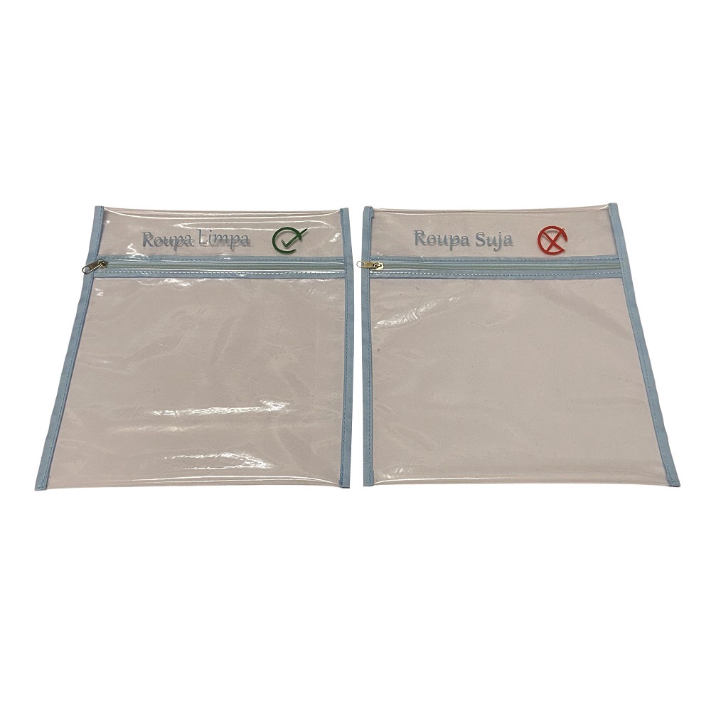 Saquinho de roupa suja e limpa para creche, escola, kit com 2 unidades em Oferta na Shopee