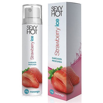 Gel Comestível Eletrizante - Strawberry Ice Garganta Profunda - 15 gramas em Oferta na Shopee