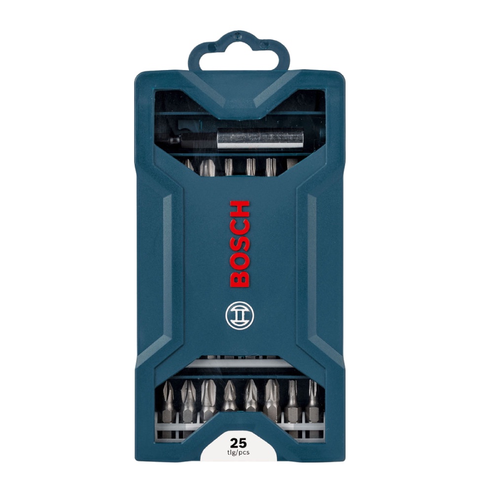 Kit Bits Bosch Mini X-Line com 25pç Phillips Fenda PoziDriv Allen Torx - Home & Living