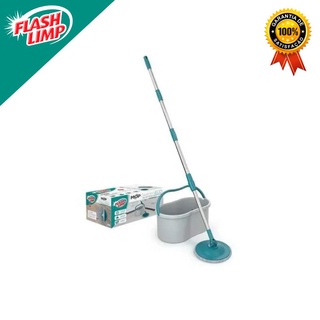 Mop Giratorio Esfregão Microfibra Eco Com Balde Flash Limp