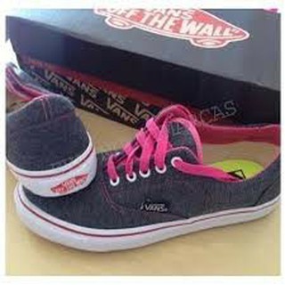 Vans cinza hot sale e rosa