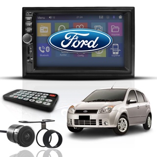 Kit Central Multimídia Mp5 2 Din Bt Espelha Dvd Câm Fiesta em Oferta na Shopee