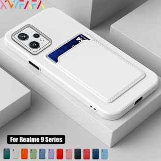 Capa Flexível De Silicone/TPU/Anti-Outono Com Suporte De Cartão Para Realme 9i/9 Pro +