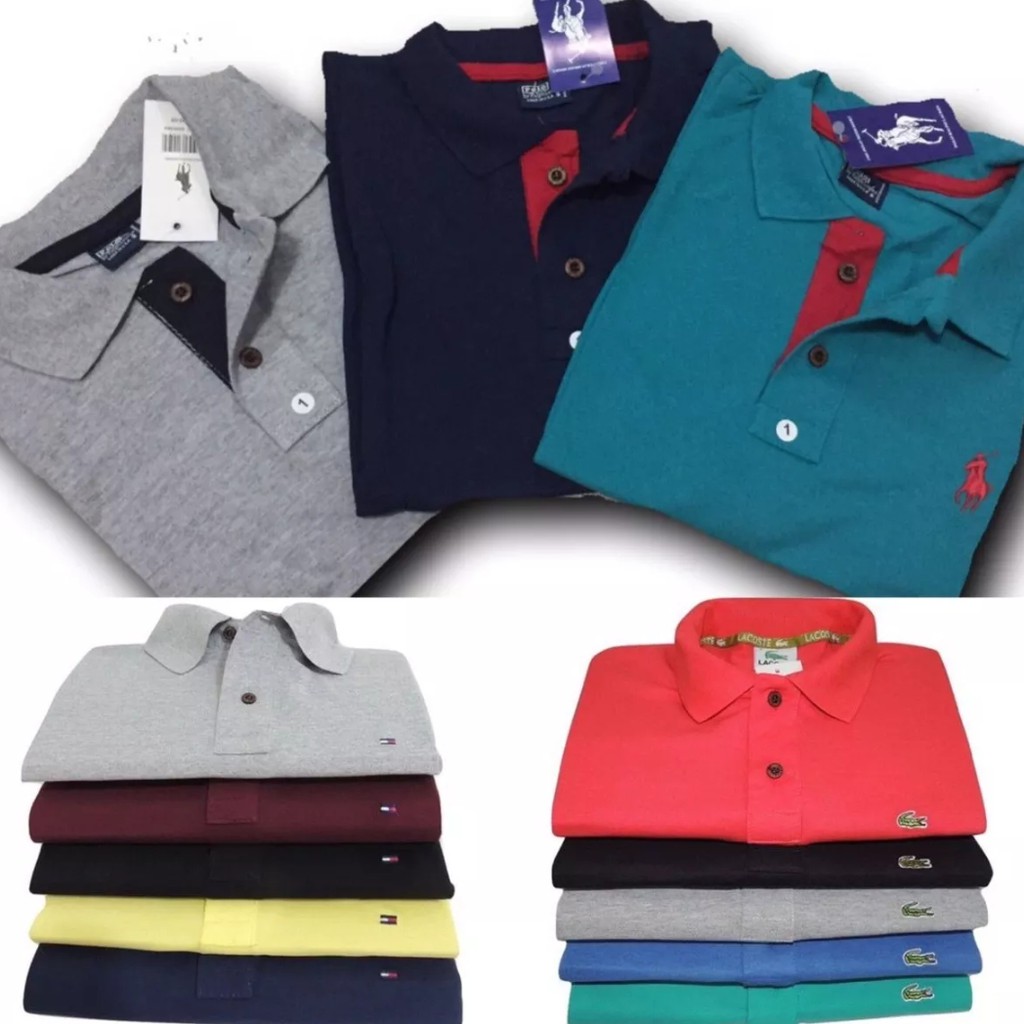 Arrowhead Slink anxiety Kit com 10 camisa polo slim masculina marcas e cores variadas | Shopee  Brasil
