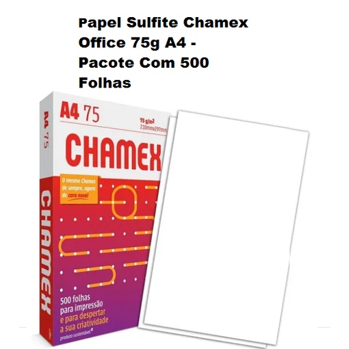 Chamex Office A4 Pacote com 500 Folhas: Onde Comprar | BuscaProdutos