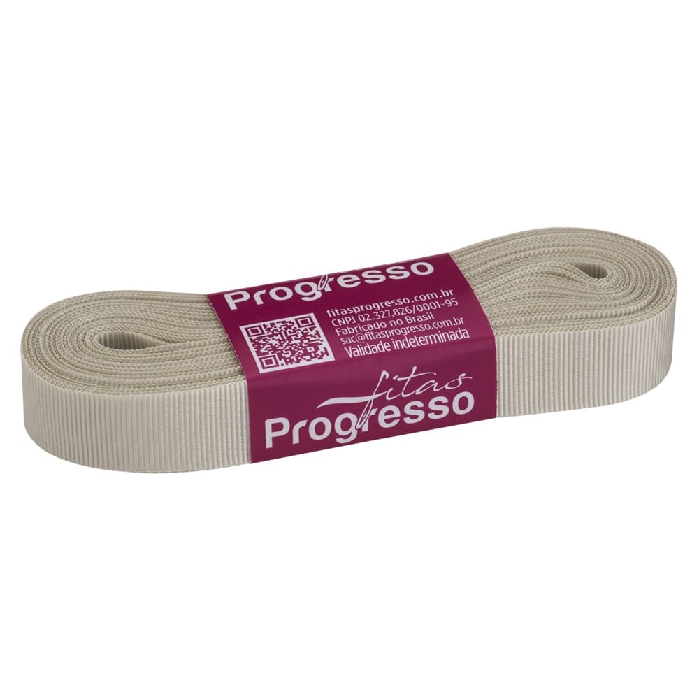 Fita Gorgurão Progresso 15mm nº3 - 10m 690 Off White - 1un