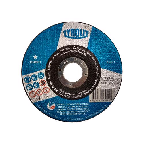 Disco de Corte Deep Cut 4.1/2" x 1.0 x 7/8" Basic 2in1 - 34304989 - TYROLIT em Oferta na Shopee
