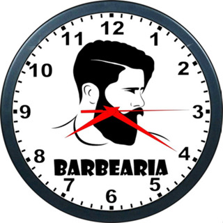 Relógio De Parede Barbeiro, Barber Shop, Barbearia -24cm em Oferta na Shopee