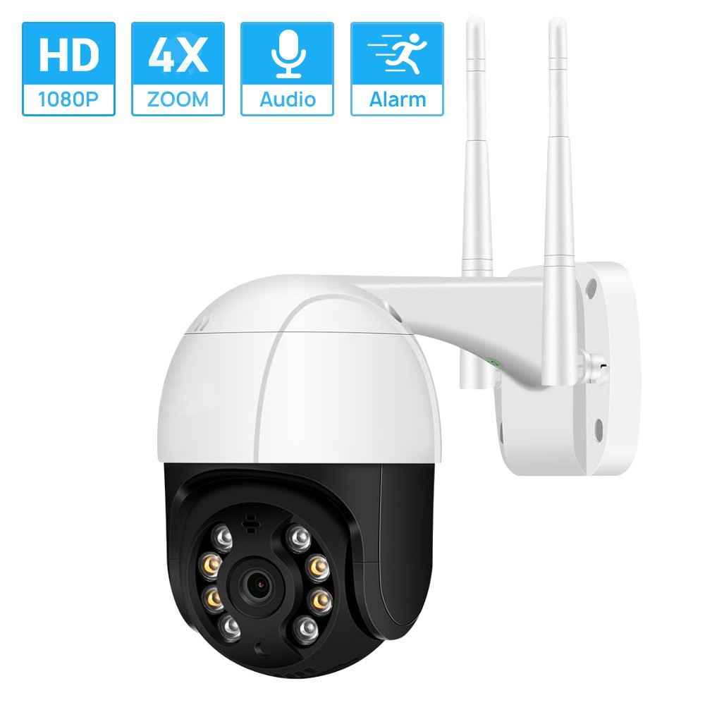 Hamrol 1080 P Câmera IP PTZ Sem Fio 4X Zoom Digital Speed Dome Câmera WIFI  de Áudio Câmera de Vigilância Ao Ar Livre P2P | Shopee Brasil