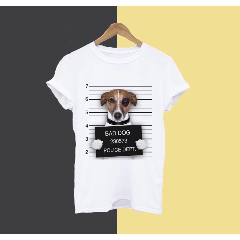 Camiseta Blusa T-shirt - Bad Dog / Cachorro / Doguinho