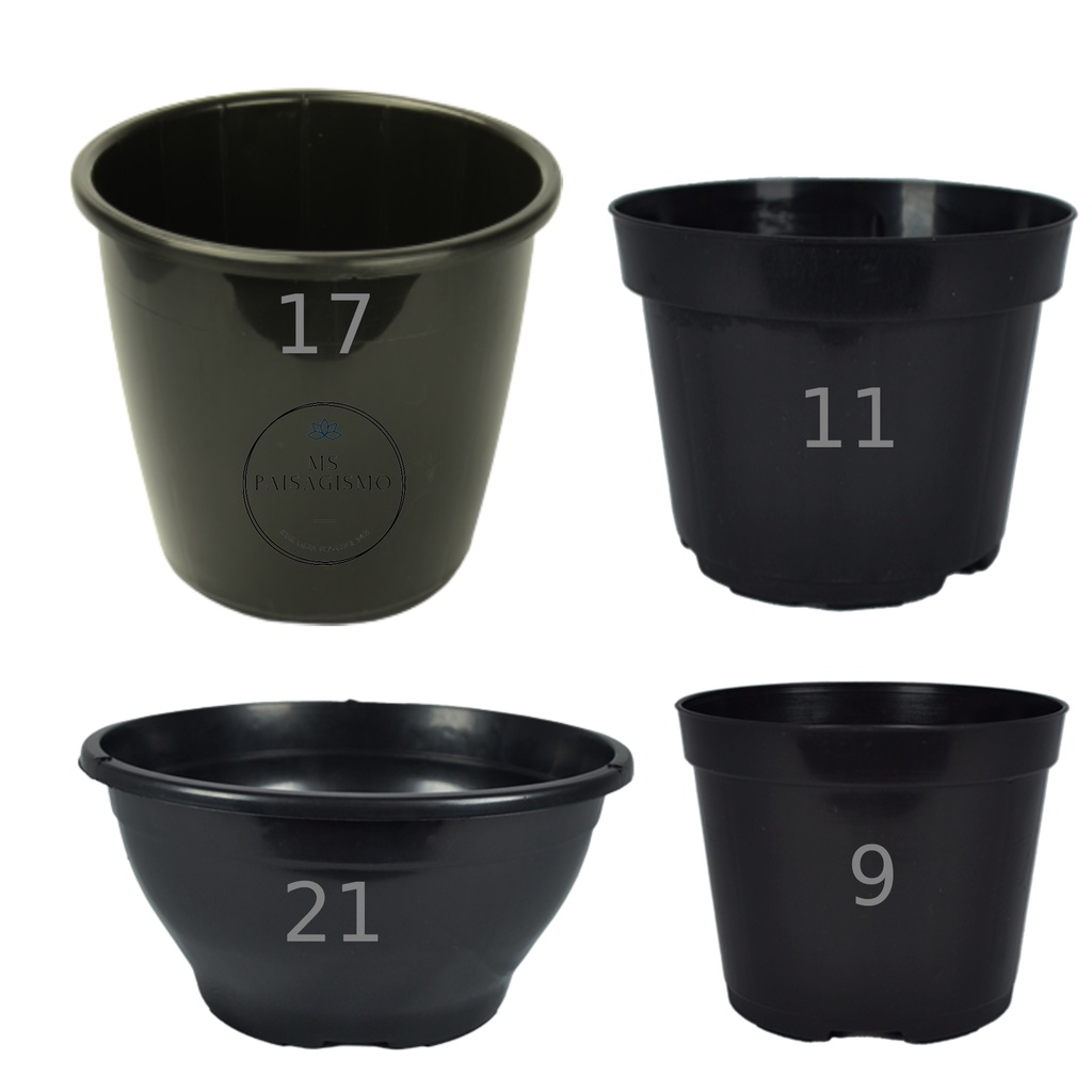 KIit vasos plasticos varios modelos para plantar cactos suculentas artesanato e decoração